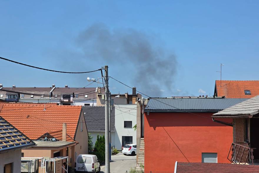 Po&zcaron;ar u Zagrebu