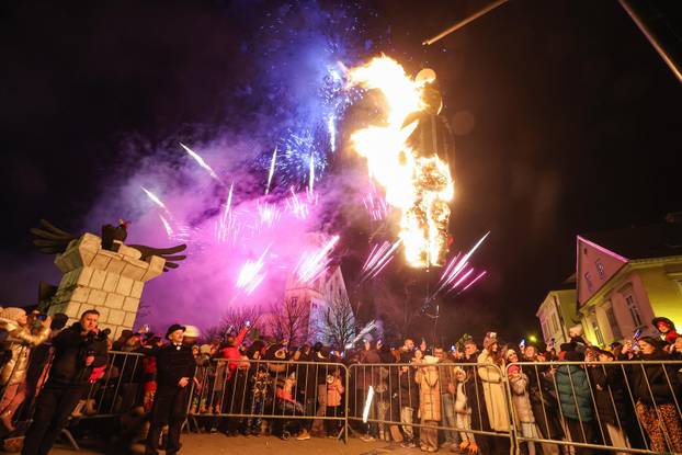 Zatvaranje 200. Samoborskog fašnika spaljivanjem princa Fašnika 