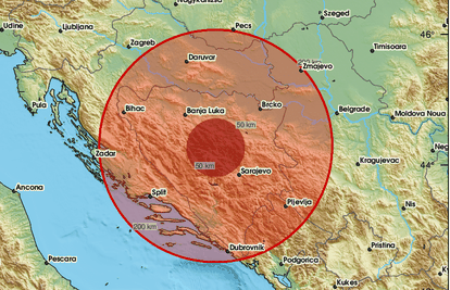 Potres od 3,5 Richtera pogodio BiH, osjetio se u Hrvatskoj: 'Sve se treslo, odmah smo izašli van'