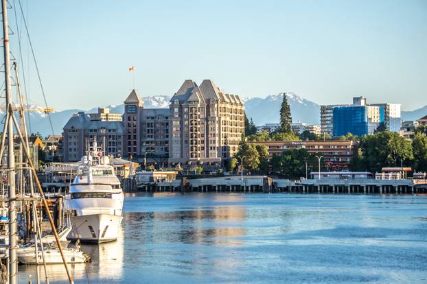 victoria british columbia canada scenery in june