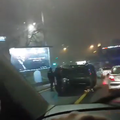 VIDEO Noćna nesreća na mostu u Zagrebu: Završio je na boku