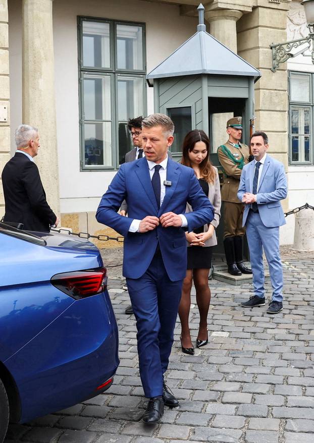 Hungary's President Sulyok meets election winner Magyar and other party leaders, in Budapest