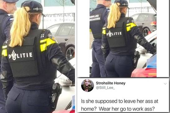 Fotka policajke izazvala kaos: 'Što je trebala, ostaviti gu*icu doma i ponijeti onu za posao?!'