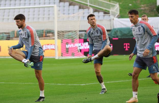 Split: Trening hrvatske nogometne reprezentacije uoči sutrašnje utakmice protiv Španjolske