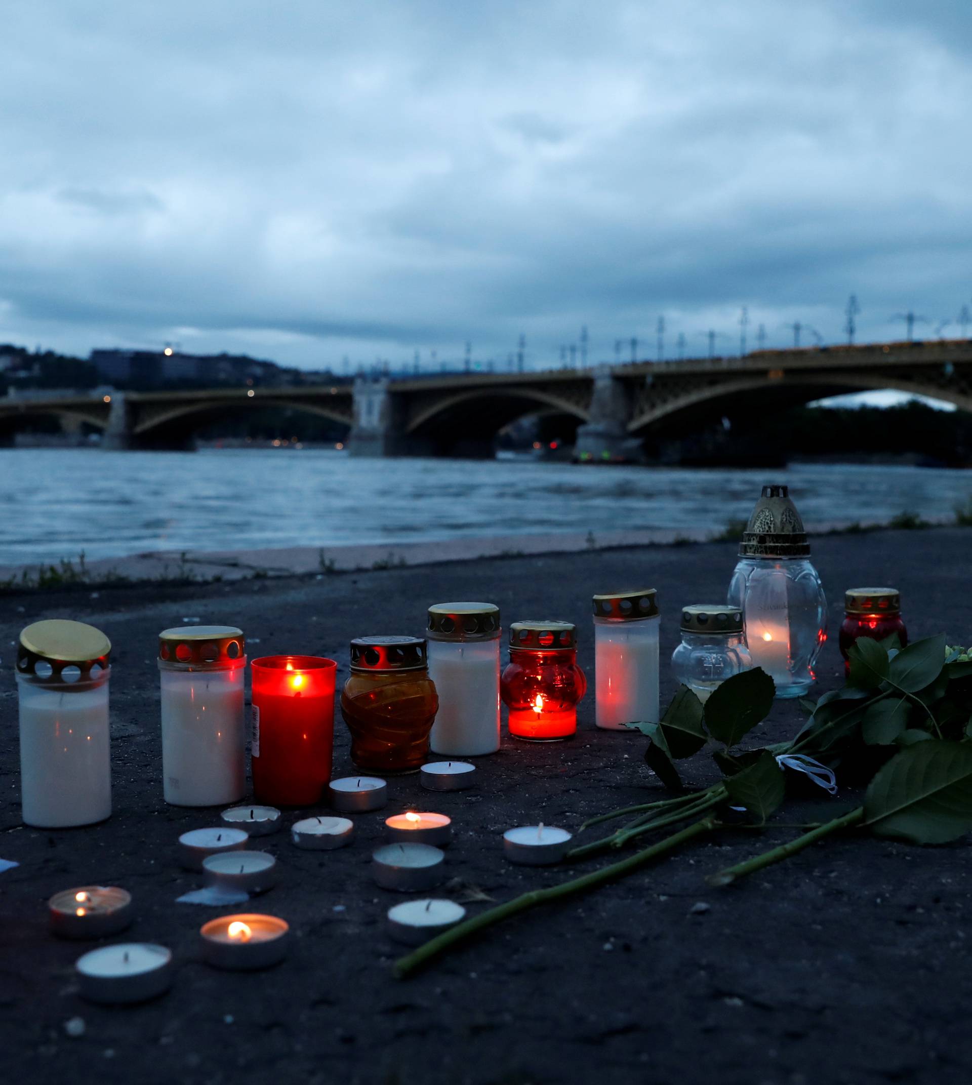 Ship accident on the Danube river in Budapest