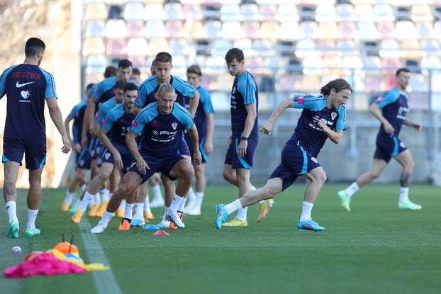 Rijeka: Trening Hrvatske nogometne reprezentacije na stadionu Rujevica