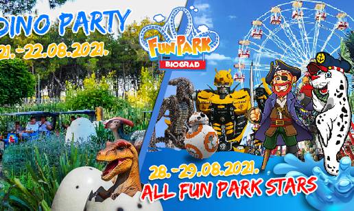 Za kraj 8 mjeseca Dino Party i All Fun Park Stars u Fun Parku Biograd-jer ste vi to tražili!