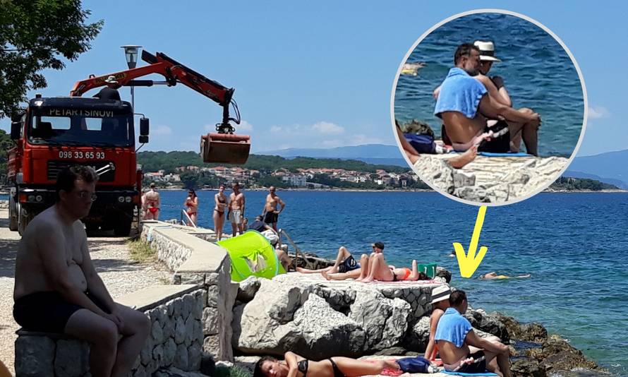 Počela sezona, a oni nasipavaju plažu. I to pred šefom Sabora!