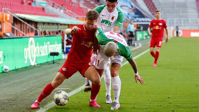 Soccer: Fuvuball: 06/27/2020 1.Bundesliga: season 19/20 34th matchday: FC Augsburg - RB Leipzig