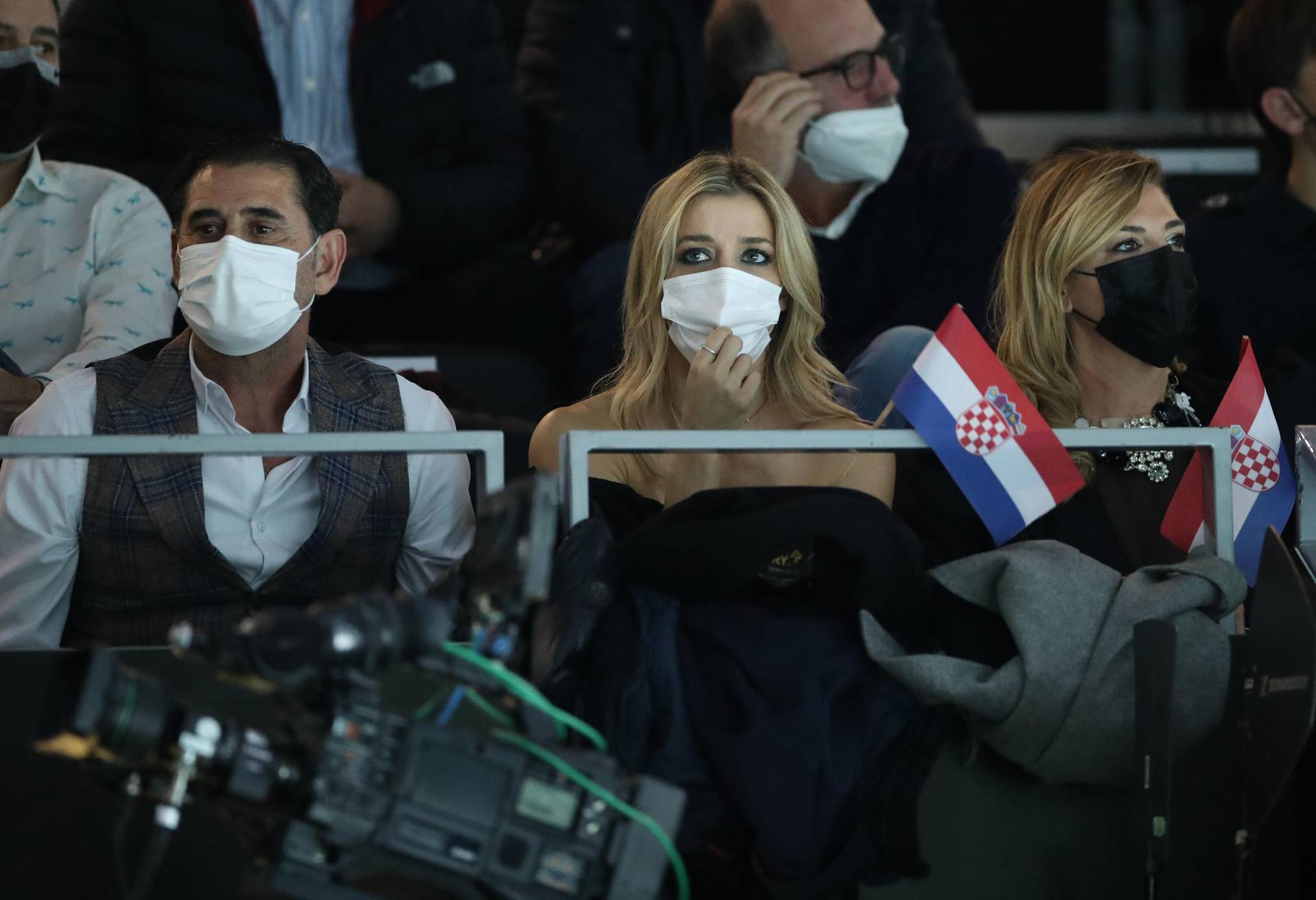 Fernando Hiero i  Fani Čapalija na finalu Davis Cupa između Hrvatske i Rusije