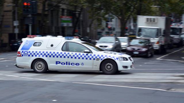 Visitors in Visitors in Centre Plac street In Melbourne Australia