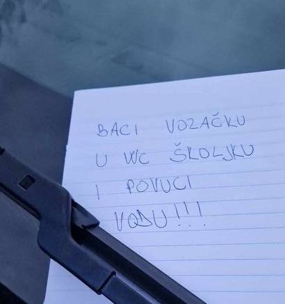 ANKETA Zbog parkinga dobio  brutalnu poruku. Je li zaslužio?