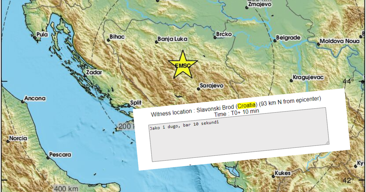 Dubrava experiences strong earthquake in Croatia: “Everything was shaking” say residents.