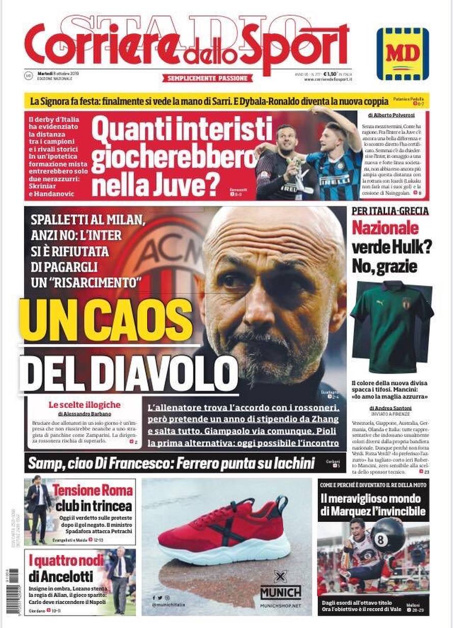 Zvone Boban dovodi Piolija ako Spalletti ne pusti Interovu lovu