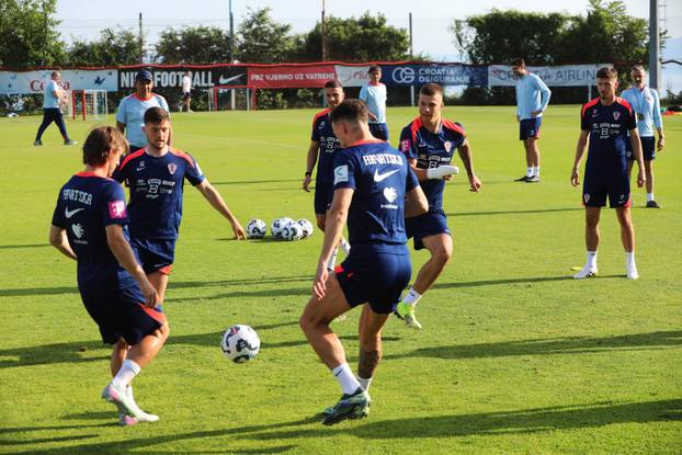 Rijeka: Trening nogometne reprezentacije Hrvatske