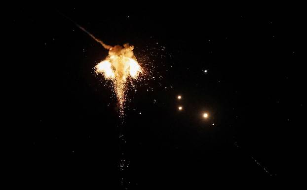 Russian drone and missile strike in Kyiv