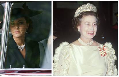 Kate Middleton na sprovodu je nosila bisernu ogrlicu koju je  dobila na poklon od kraljice