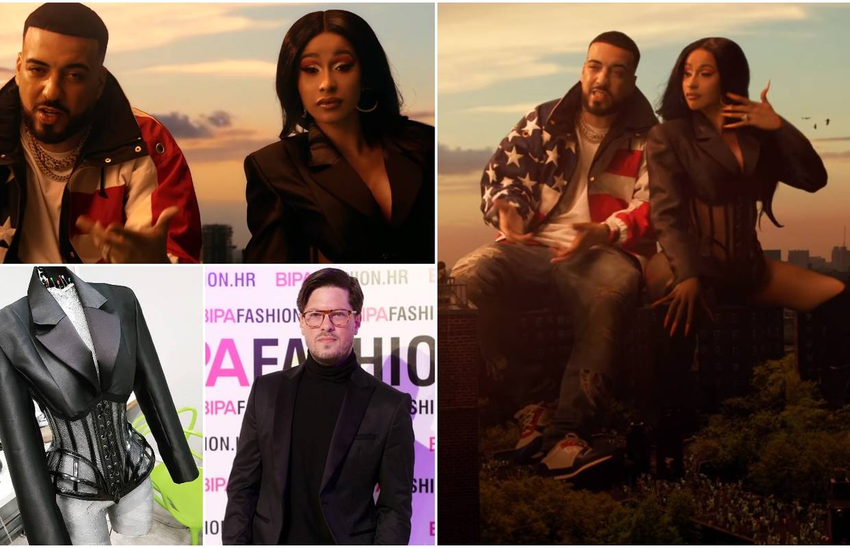 Cardi B 'utegnula' je obline u korzet-jaknu našeg dizajnera