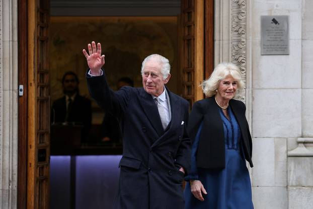 Britain's King Charles leaves the London Clinic in London