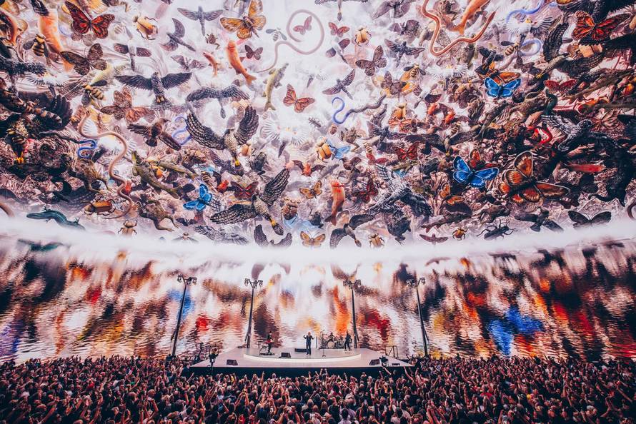 Rock band U2 perform at Sphere in Las Vegas