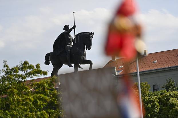 Zagreb: Okupljanje prosvjednika Hodaj za Liku, hodaj za Hrvatsku