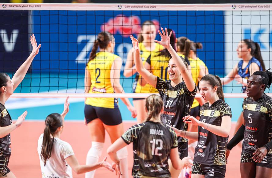 Zagreb: Uzvratna utakmica šesnaestine finala CEV Kupa za žene, HOAK Mladost v Janta Volej Kisela Voda