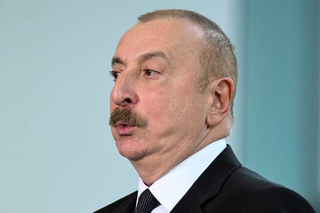 FILE PHOTO: President of Azerbaijan Ilham Aliyev visits Berlin
