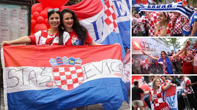 FOTO Hrvatice ne propuštaju utakmice reprezentacije: Naše djevojke preplavile Rotterdam