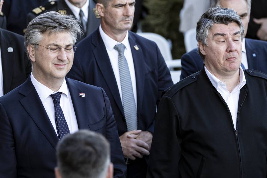 FOTO Plenković i Milanović sjeli su jedan kraj drugoga, ali na licima im nije bilo oduševljenja