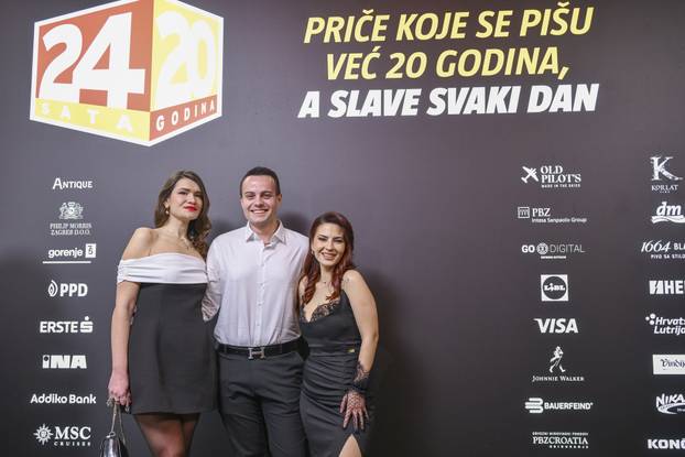 Zagreb: Dolazak uzvanika na proslavu 20. rođendana 24sata