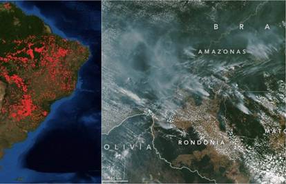 Amazonija gori već dva tjedna: Gusti dim se vidi i iz svemira
