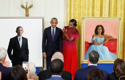 U Bijeloj kući otkriveni portreti Baracka i Michelle Obama