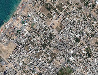 Satellite view shows Al-Karama