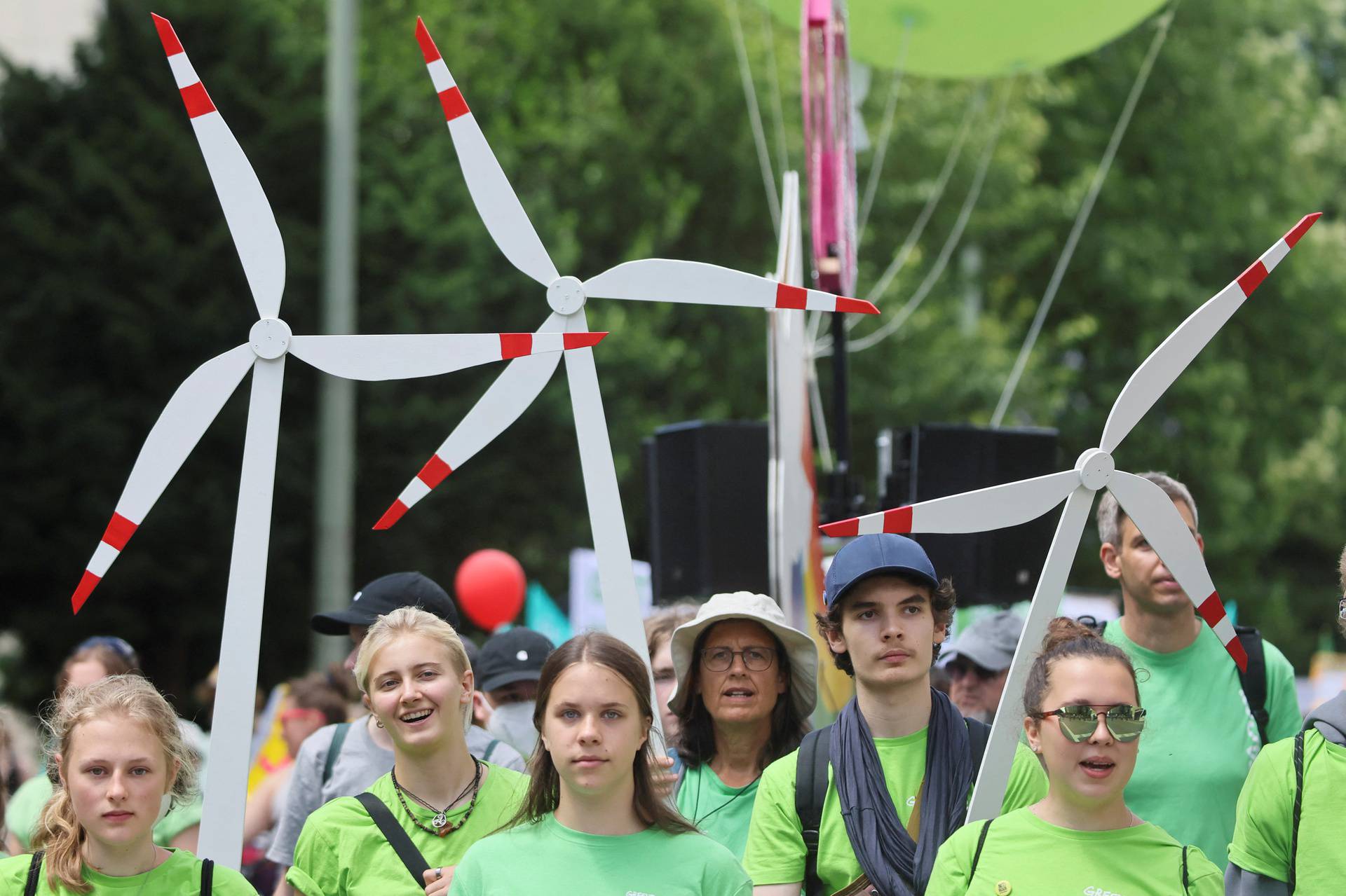 Protests ahead of G7 summit, in Munich