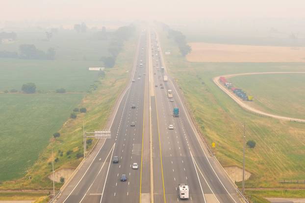 Wildfire smoke in Ontario
