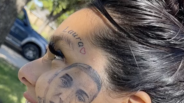Na lice tetovirala lik bivšeg koji ju je varao: 'Nije me briga što nismo zajedno, ovo mi se sviđa'
