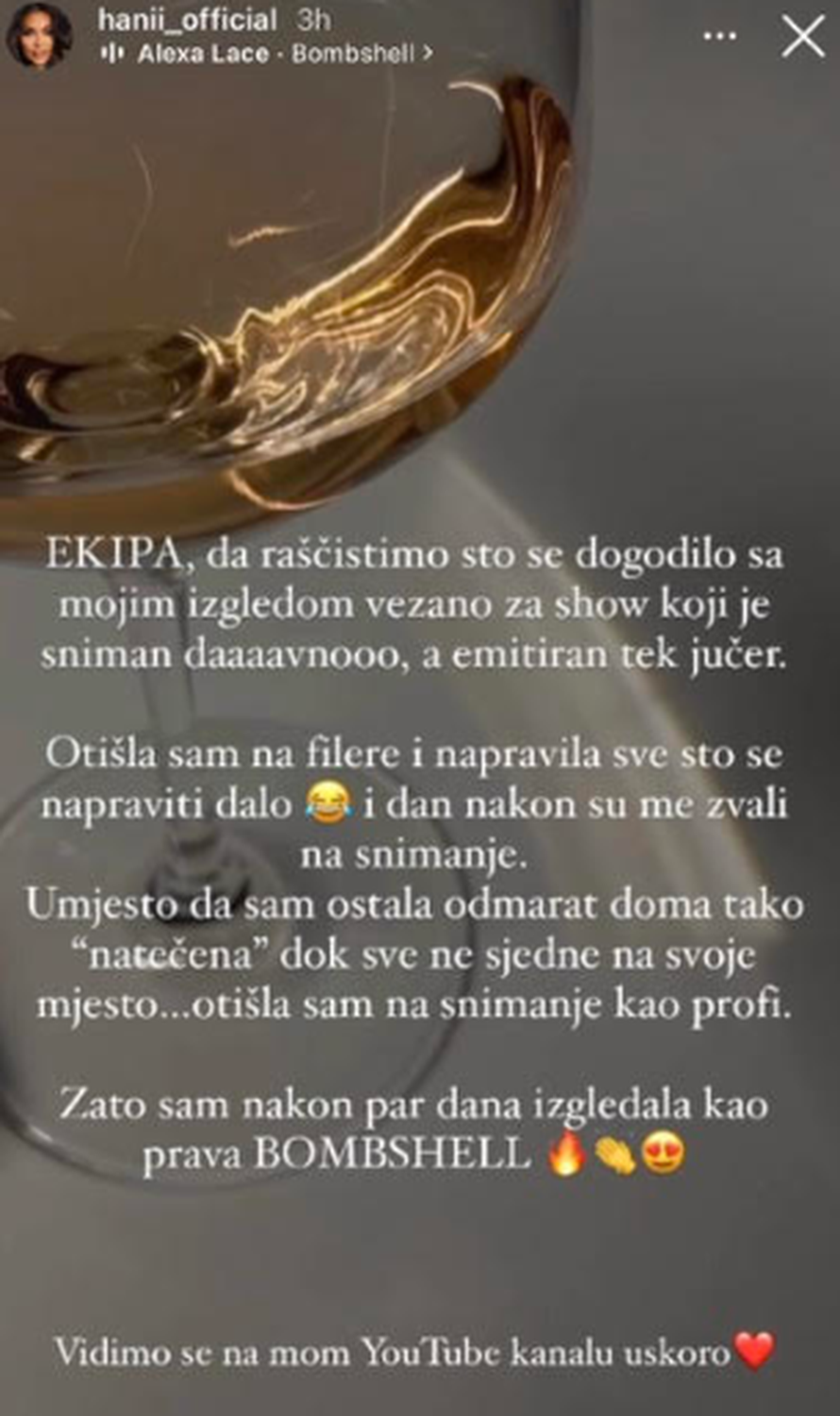 Hana odgovorila gledateljima zašto je bila natečena: 'Otišla sam na filere i napravila sve...'