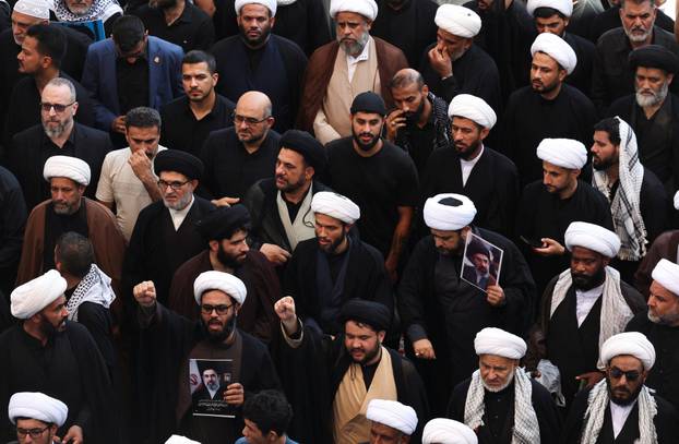 Funeral procession for Iran's late Supreme Leader Ayatollah Ali Khamenei in Najaf