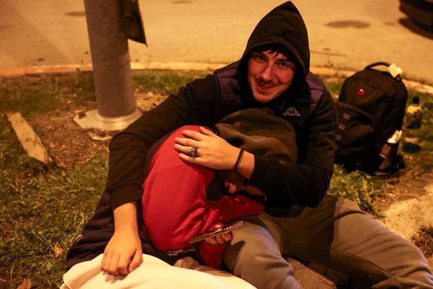 Demonstrators protest to mark the first anniversary of the fatal November 2024 Novi Sad railway station canopy collapse, in Novi Sad