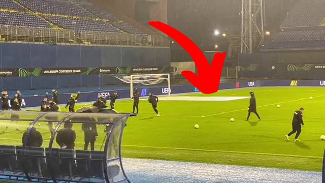 VIDEO Dinamo postavio cerade na teren Maksimira uoči ključne europske utakmice. Evo zašto