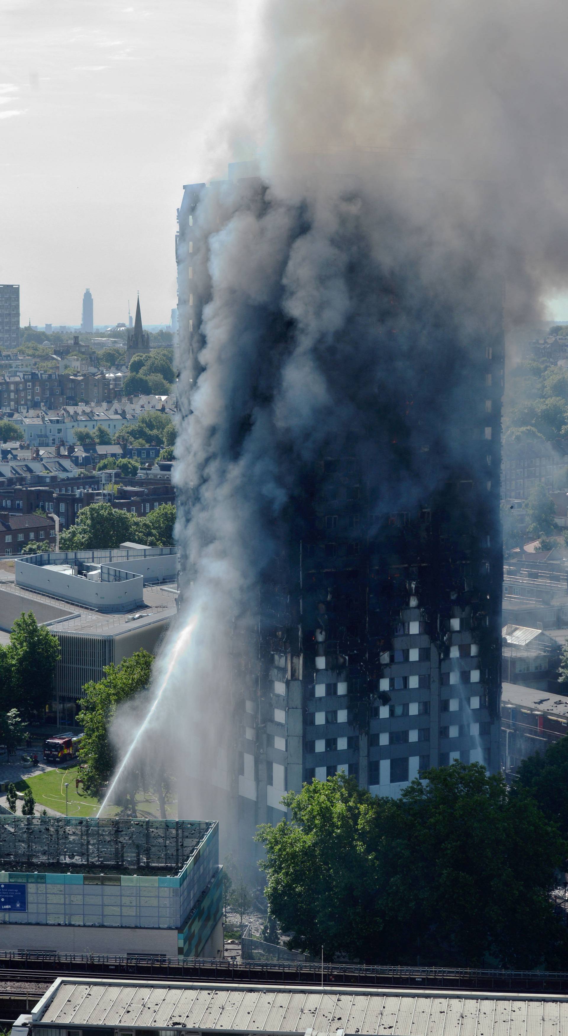 Tower block fire in London