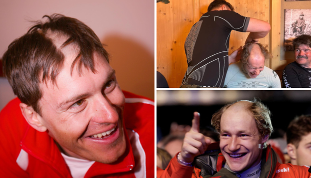 FOTO Švicarci poput Ivice! Franjo von Allmen, Odermatt i ekipa obrijali su glave na 'kostelićku'