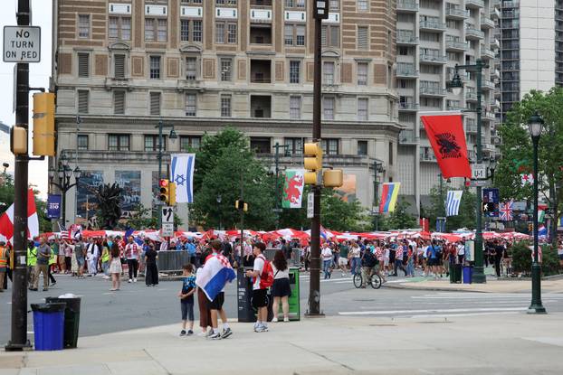 SP 2026 Philadelphia: Navijači razvili veliku hrvatske zastavu na uoči utakmice s Ganom 