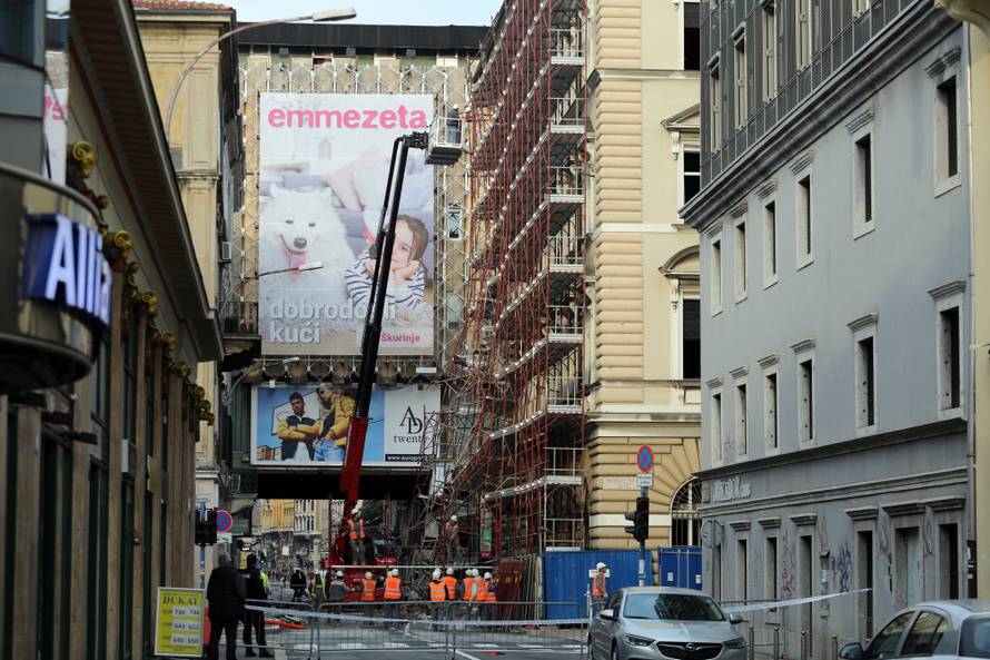 Rijeka: PoÄela demontaÅ¾a uruÅ¡ene skele