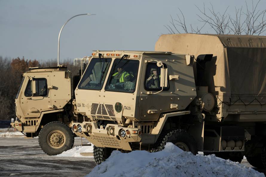 Protest after federal agents fatally shot a man while trying to detain him, in Minneapolis