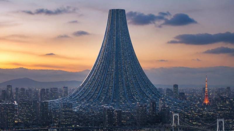 Japanci su napravili koncept za mega-neboder: Visok je četiri kilometra i prima milijun ljudi!
