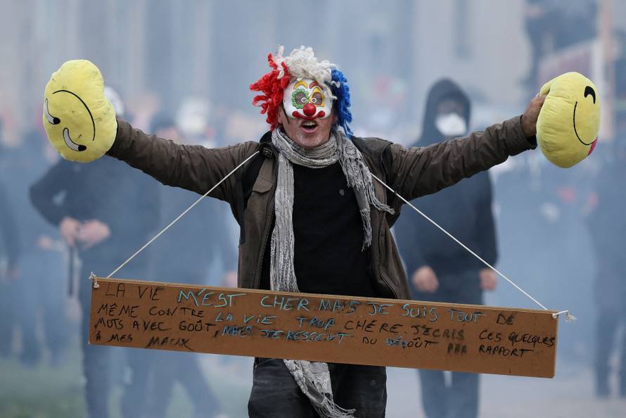 Nationwide protests in France against the cost of living