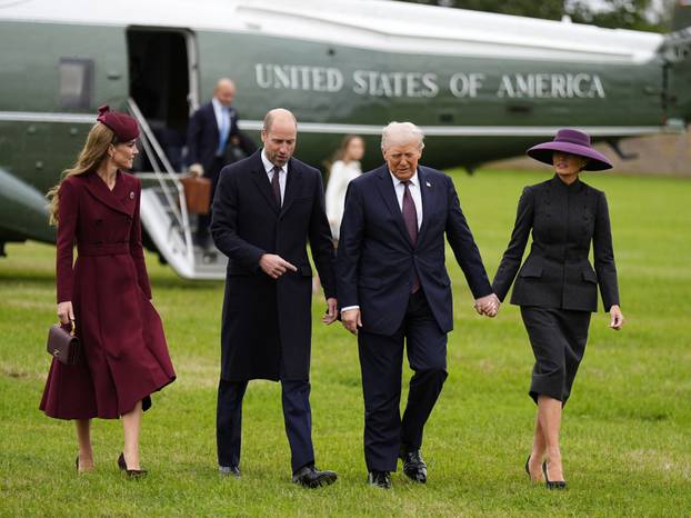 U.S. President Trump makes second state visit to Britain