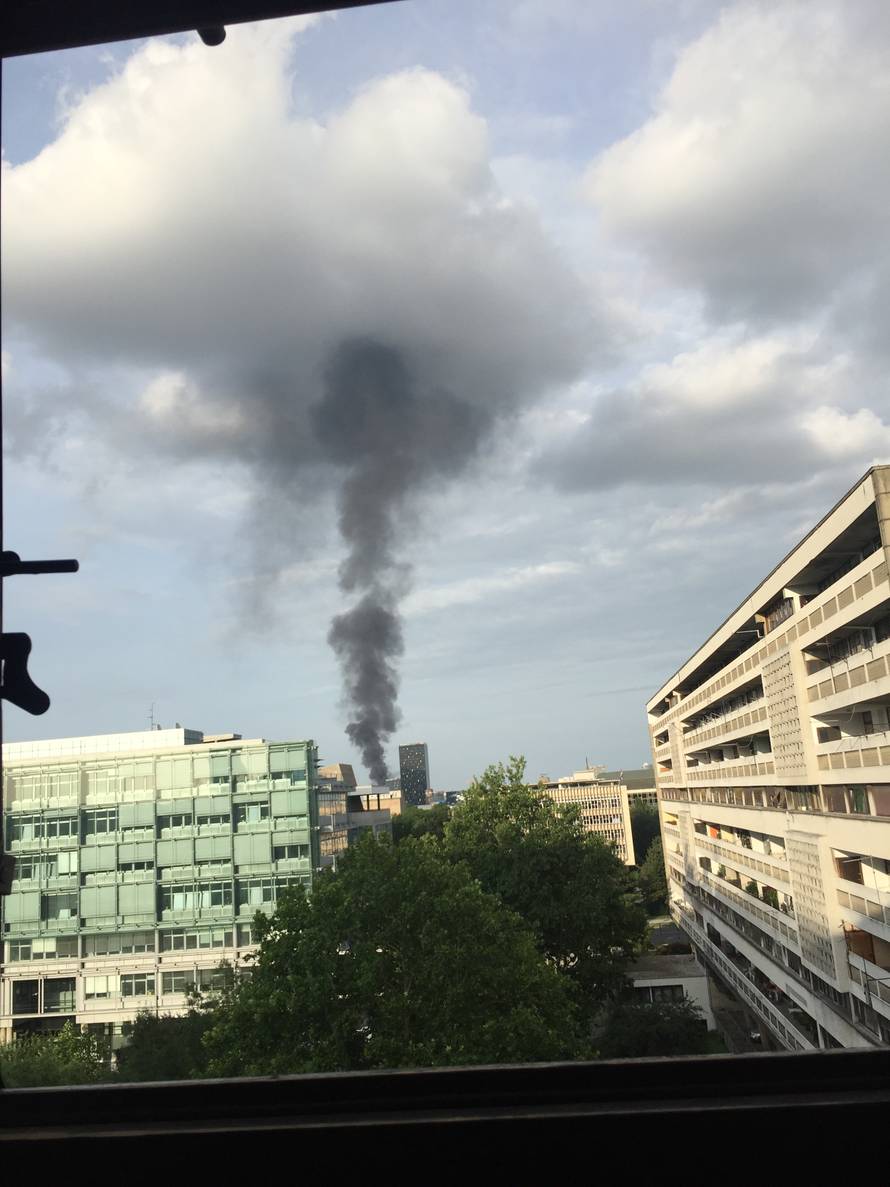 Požar u 'Staroj Zagrepčanki': Nad gradom se nadvio crni dim