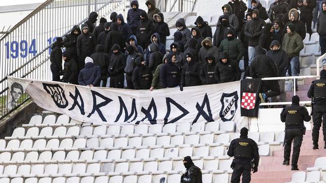 Navijači na susretu SuperSport HNL-a između Hajduka i Rijeke